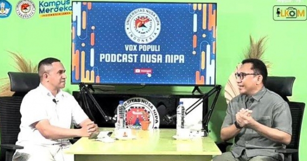 Calon Gubernur NTT Ansy Lema Diskusi di Podcast Universitas Nusa Nipa