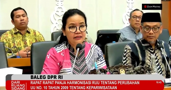 Agustina Wilujeng: Harmonisasi RUU Kepariwisataan Format Perubahan Diutamakan