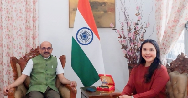 Bertemu Konsul India di Medan, Politisi Muda PDI Perjuangan Meryl Bahas Demokrasi, Pendidikan, dan Peluang Kerja&nbsp;Sama